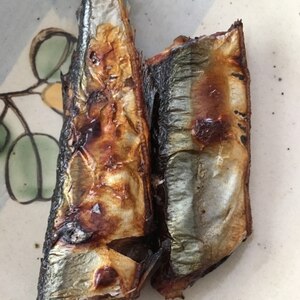 秋刀魚の梅マヨ焼き